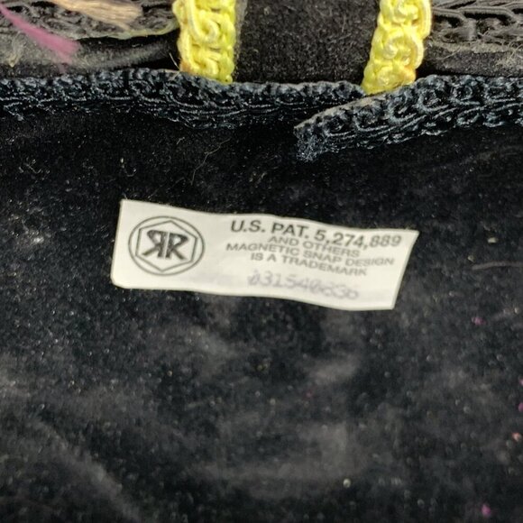 Mary Frances Hardshell Handbag with Beaded Shoulder Strap 8" Vintage - Picture 11 of 12